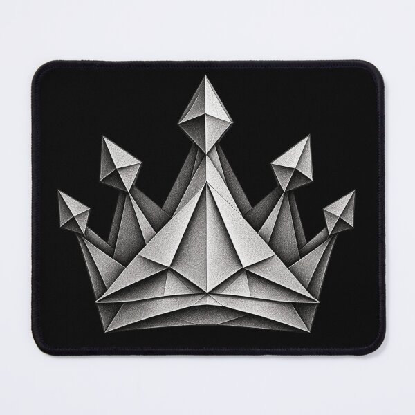 Item preview, Origami Graffiti Crown – Black and White Street Art - PLUSHIWORLD designed and sold by PLUSHIWORLDtm.