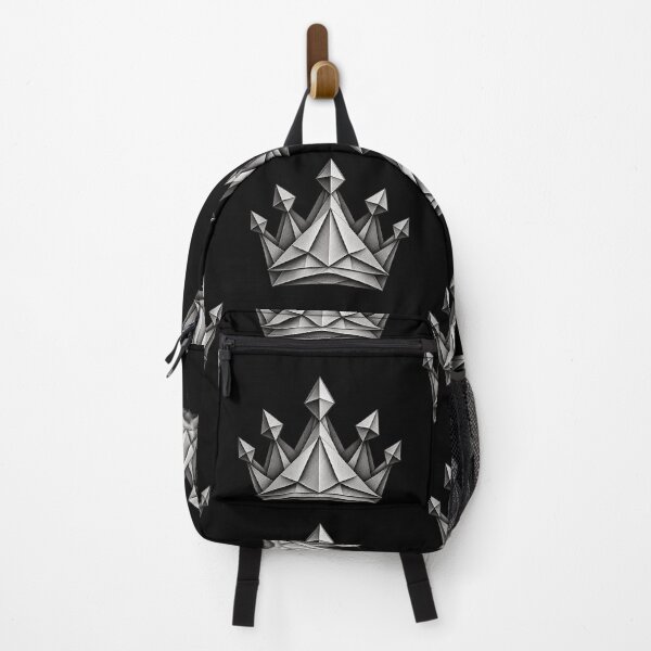Aperçu de l'œuvre Origami Graffiti Crown – Black and White Street Art - PLUSHIWORLD créée et vendue par PLUSHIWORLDtm.