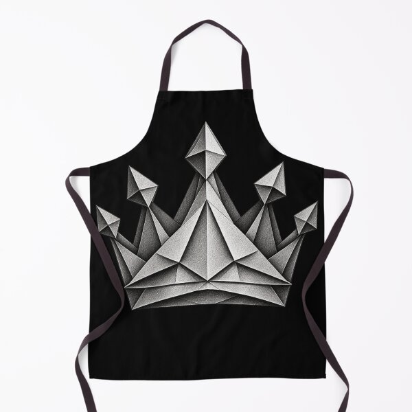 Aperçu de l'œuvre Origami Graffiti Crown – Black and White Street Art - PLUSHIWORLD créée et vendue par PLUSHIWORLDtm.