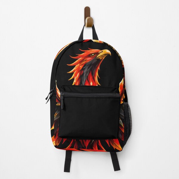Item preview, Unstoppable Red Fiery Phoenix Bird Typography designed and sold by PrimeRootsArt.
