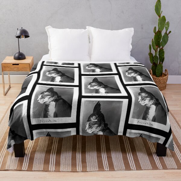 Item preview, Funny Vintage Cat Viking Helmet Portrait Art designed and sold by finah5548.