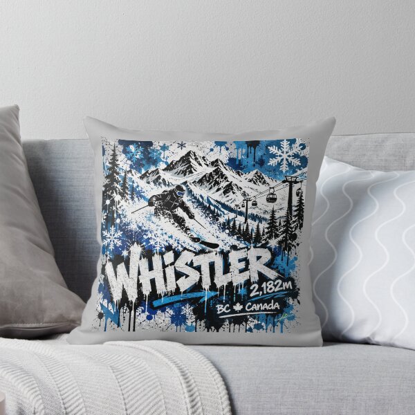 Item preview, Whistler Blackcome Ski Resort Canada B.C. Skiing Sticker TShirt 04 designed and sold by OuterShellUK.