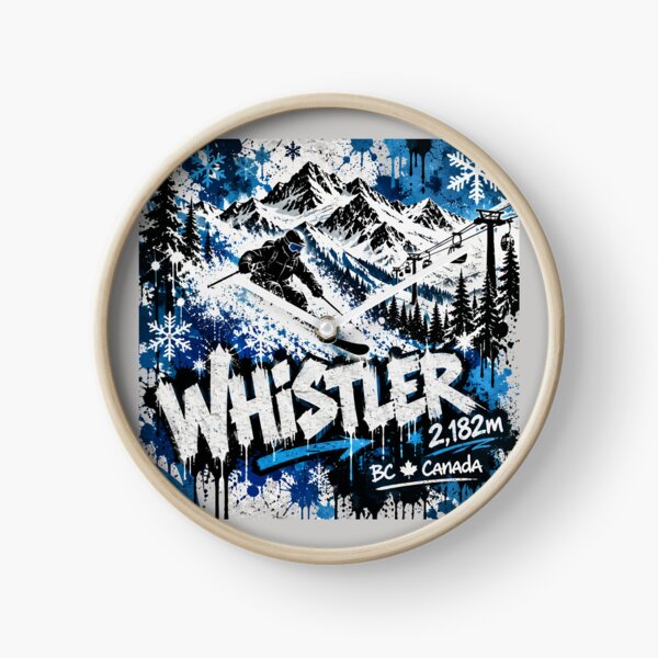 Item preview, Whistler Blackcome Ski Resort Canada B.C. Skiing Sticker TShirt 04 designed and sold by OuterShellUK.