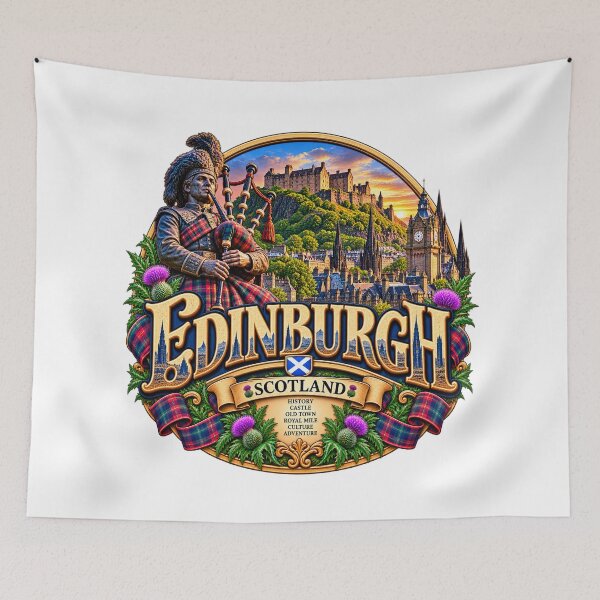 Item preview, Edinburgh, Scotland – Castle, Bagpipes & Scottish Heritage designed and sold by Wandervogel123.
