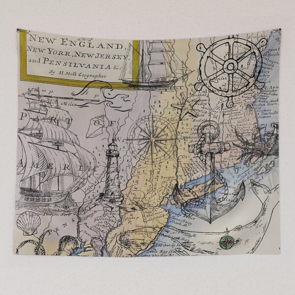 Artikelvorschau, New England Map entworfen und verkauft von SeaStarAlex.
