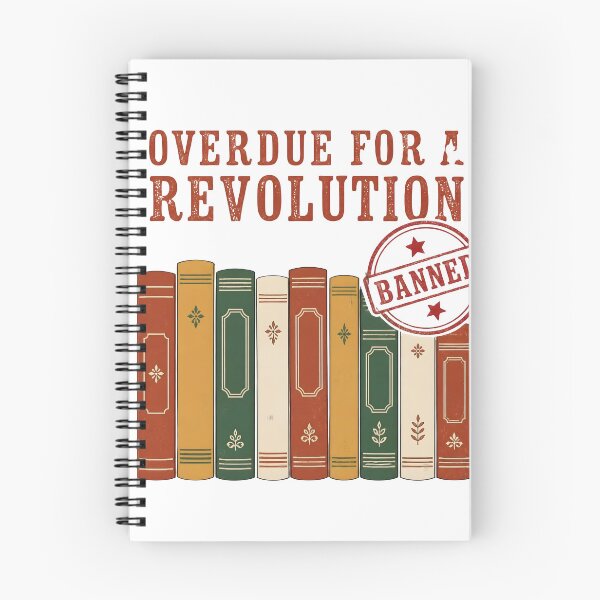 Item preview, Overdue For A Revolution Vintage Library Card Banned Stamp Design – Full Print Art designed and sold by TrendsByRhoy.