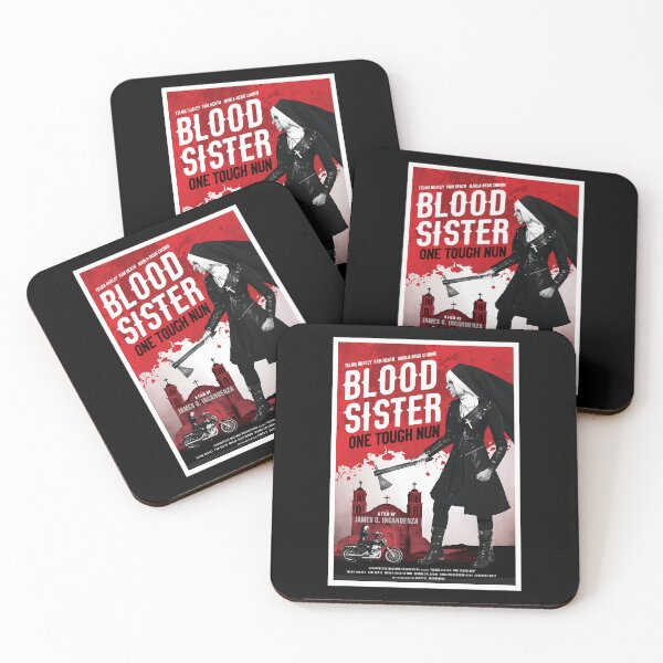 Item preview, Retro Gothic Horror Nun Action Movie Poster designed and sold by finah5548.