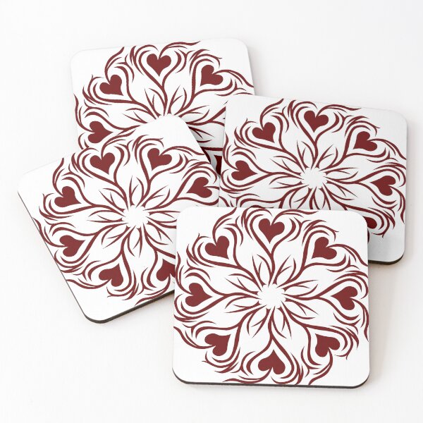 Item preview, Elegant Floral Heart Mandala designed and sold by Algabyali.