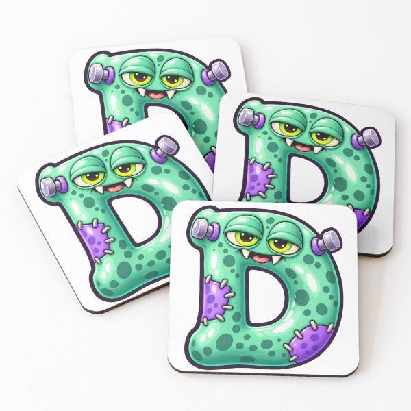 Item preview, Cute Spooky Halloween Letter D - Zombie designed and sold by The198X.