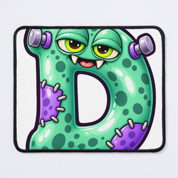 Item preview, Cute Spooky Halloween Letter D - Zombie designed and sold by The198X.