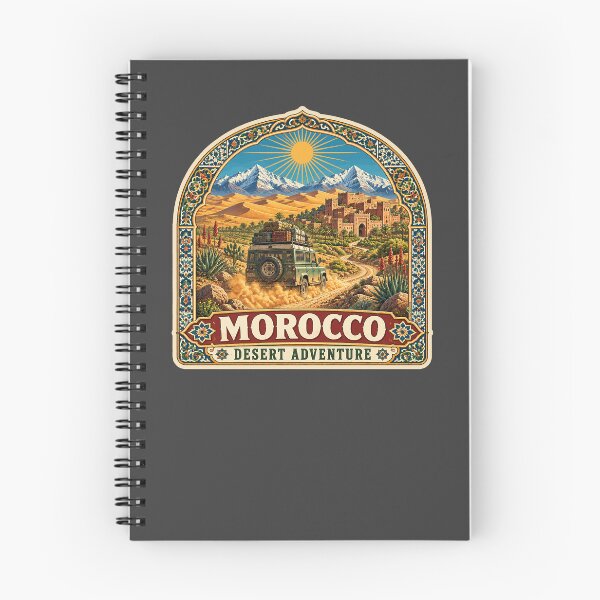 Item preview, MARRUECOS Maroc Moroccan 4x4 Off Road Sticker TShirt 08 designed and sold by OuterShellUK.