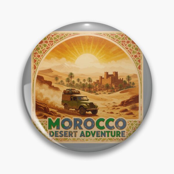 Item preview, MARRUECOS Maroc Moroccan 4x4 Off Road Sticker TShirt 09 designed and sold by OuterShellUK.