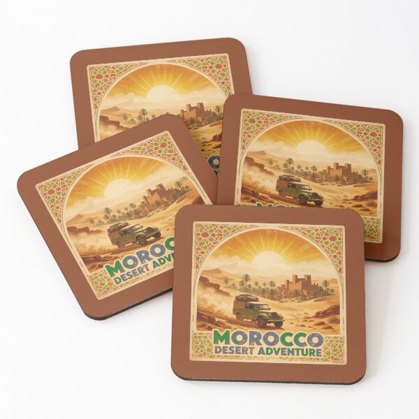 Item preview, MOROCCO Maroc Moroccan 4x4 Off Road Sticker TShirt 09 designed and sold by OuterShellUK.