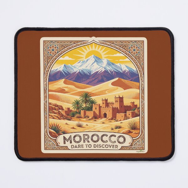 Item preview, MOROCCO Maroc Moroccan 4x4 Off Road Sticker TShirt 10 designed and sold by OuterShellUK.