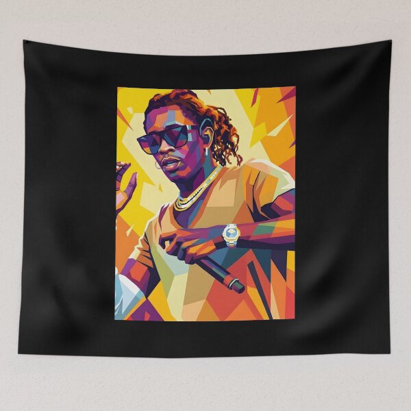 Aperçu de l'œuvre Young Thug Pop Art créée et vendue par Kindcorner.