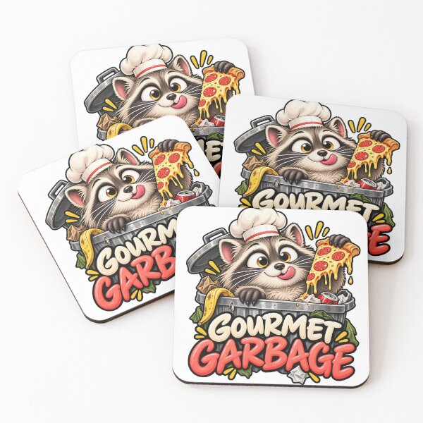 Item preview, Gourmet Garbage - Funny Pizza Raccoon Chef designed and sold by Ink and Wink.