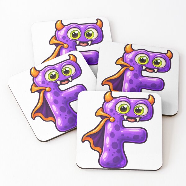 Item preview, Cute Spooky Halloween Letter F - Vampire designed and sold by The198X.