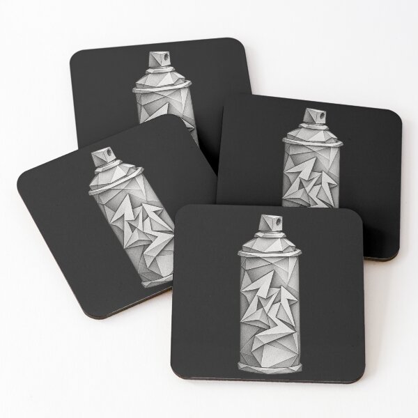 Item preview, Origami Spray Paint Can – Black and White Graffiti Art - PLUSHIWORLD designed and sold by PLUSHIWORLDtm.