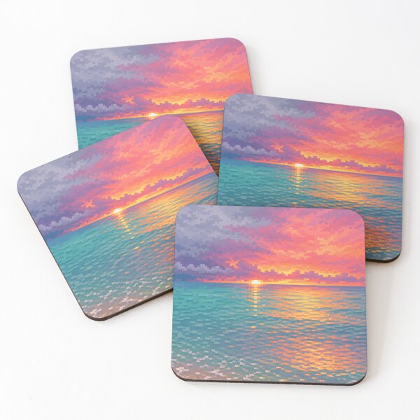 Item preview, Pixelated sunset  Illustration Design  designed and sold by Domo-Design.