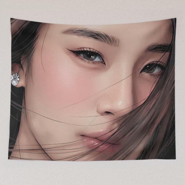 Item preview,  Ming Toyoko Juliet Sapphic Thai GL Kdrama Actress LGBTQ+ Cartoon Art Wall Decor Comic Print Poster Shirt Cell  designed and sold by Mind Space.