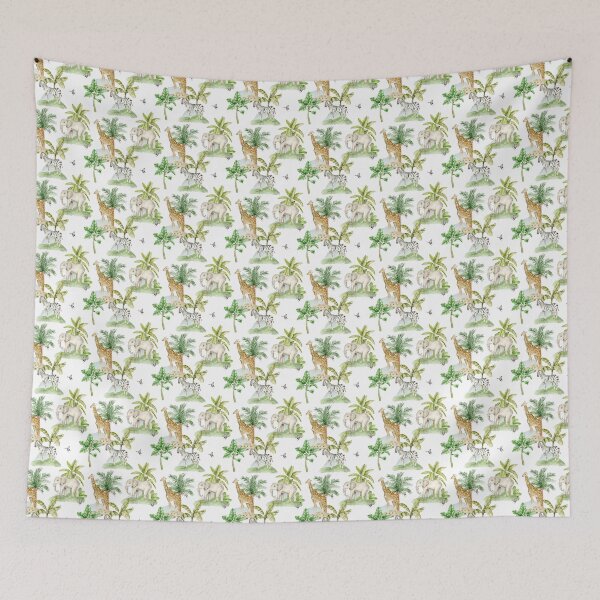 Item preview, Ilustración en acuarela de animales de safari designed and sold by eves_aquadreams.