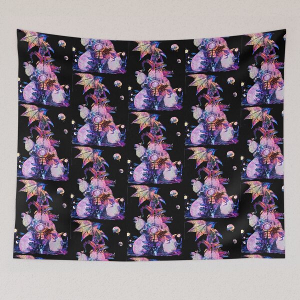 Item preview, Cosmic Neon Monster Dragon Sci-Fi Graphic designed and sold by nicodemush4194.