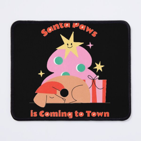 Item preview, Santa Paws Is Coming to Town - Cute Sleeping Christmas Dog Pink Tree designed and sold by GenZFashion000.