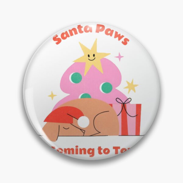 Item preview, Santa Paws Is Coming to Town - Cute Sleeping Christmas Dog Pink Tree designed and sold by GenZFashion000.