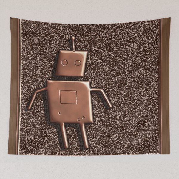 Item preview, Copper Robot, Repoussé Relief | 1/1 Serial OSS.2026.81879 designed and sold by LiveArtPixel.