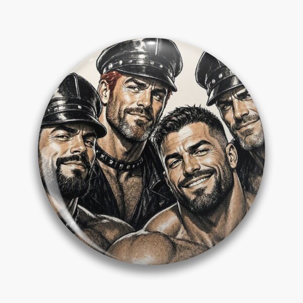 Item preview, Retro Leather "Daddy Trouble" Gay Leather Art Design designed and sold by ItsAKinkThing.