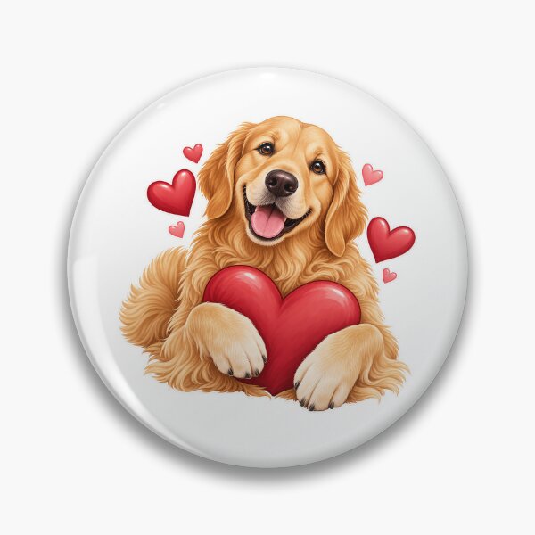 Item preview, Golden Retriever Love – Heart Hug designed and sold by Christian Weiss.