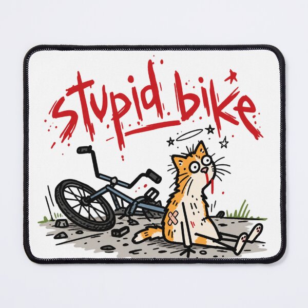 Item preview, Stupid Bike Mistakes designed and sold by MonkiFlipp.