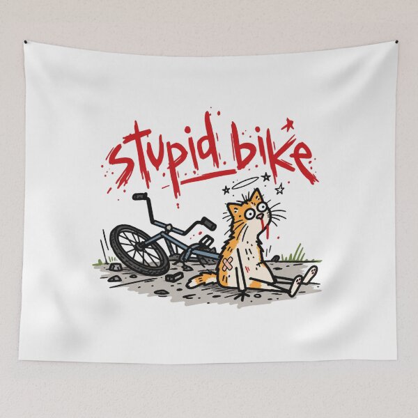 Item preview, Stupid Bike Mistakes designed and sold by MonkiFlipp.