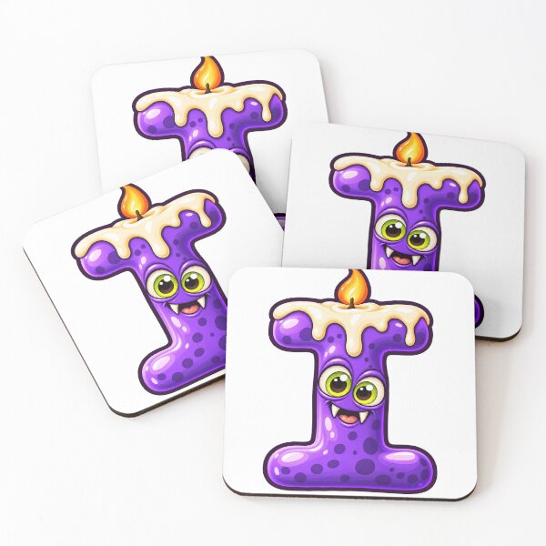 Item preview, Cute Spooky Halloween Letter I - Haunted Candle	 designed and sold by The198X.