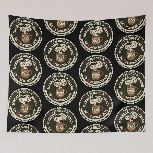 Item preview, Morning Person December 25th Funny Christmas designed and sold by crazydotdesigns.