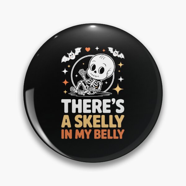 Item preview, Theres A Skelly In My Belly – Halloween Pregnancy Reveal Art designed and sold by jkrphoto.