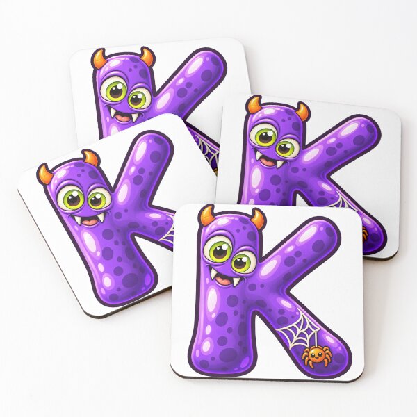 Item preview, Cute Spooky Halloween Letter K - Spider Creature designed and sold by The198X.