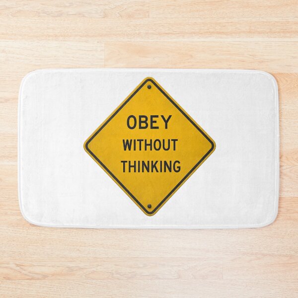Item preview, OBEY WITHOUT THINKING designed and sold by Takin-Thepiss.