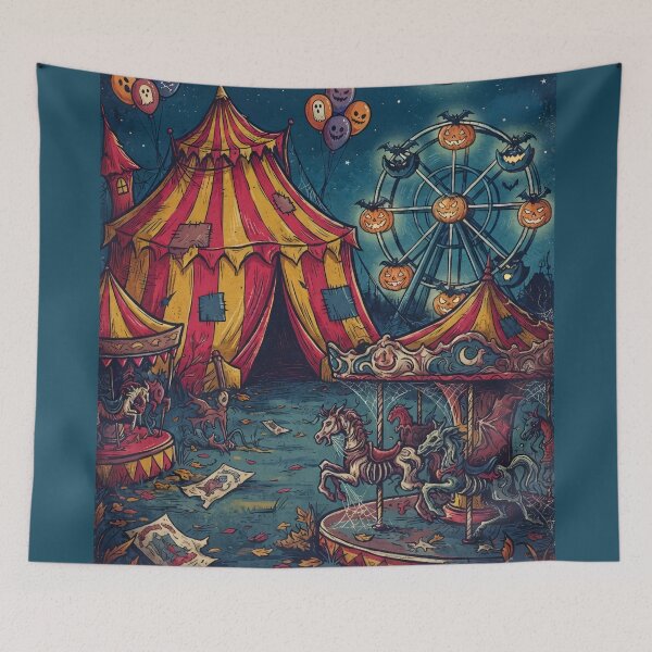 Item preview, Midnight Haunted Carnival designed and sold by homedeco12.