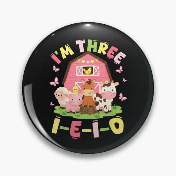 Item preview, I'm Three I-E-I-O Third Birthday Farm Animal Toddler Party Gift designed and sold by Moscettakkk.