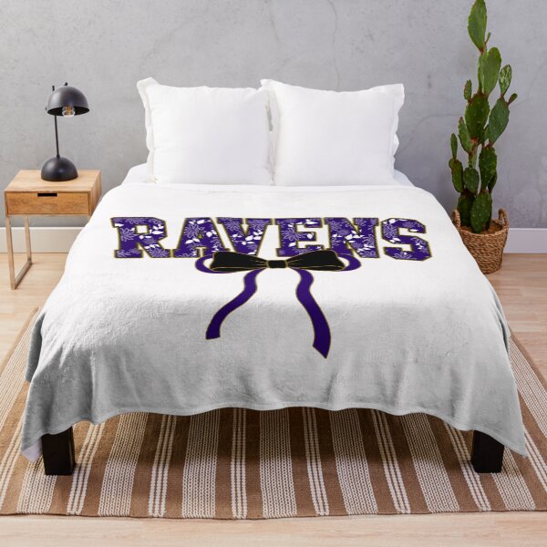 Item preview, Ravens Floral Coquette Bow Football Spirit designed and sold by RockTheFeal.