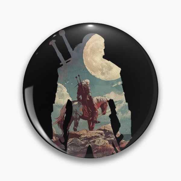 Item preview, Geralt of Rivia White Wolf Silhouette Poster – Witcher Art designed and sold by · GAMING SOUL ·.