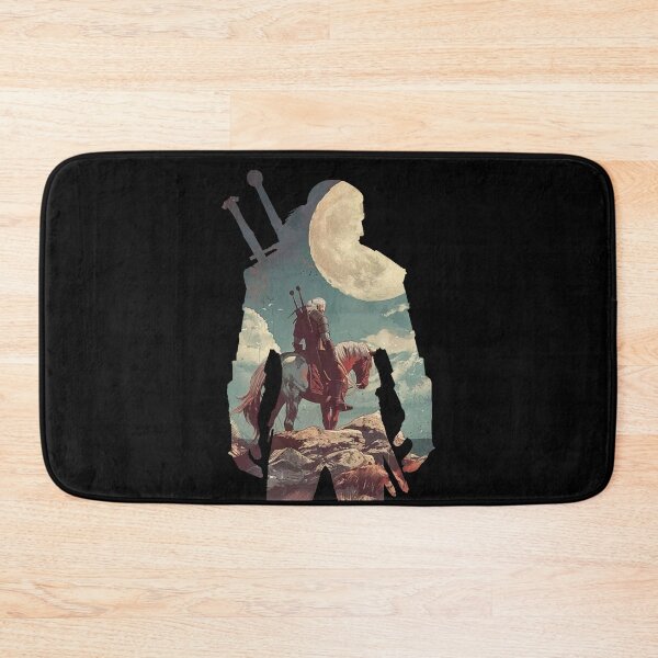Item preview, Geralt of Rivia White Wolf Silhouette Poster – Witcher Art designed and sold by · GAMING SOUL ·.