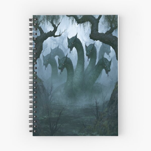 Item preview, A massive Hydra emerging from a mist-covered swamp, Fantasy & Mythological Creatures designed and sold by CDC40.