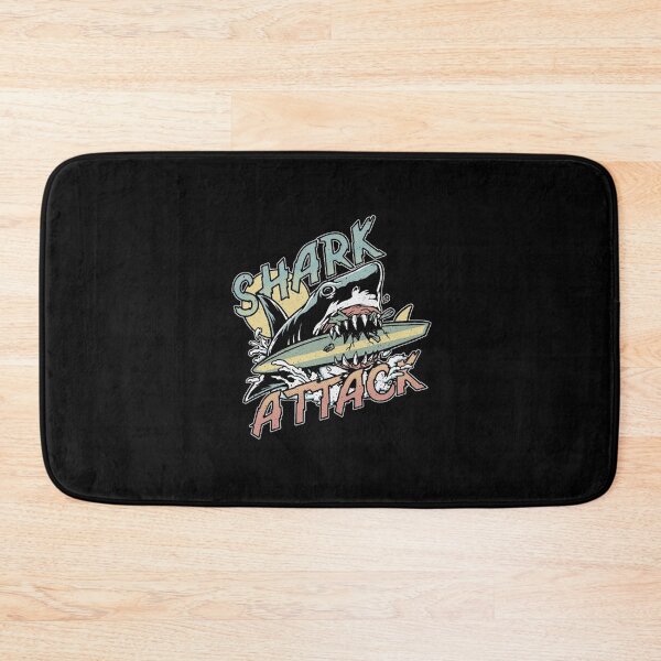Item preview, Retro Sunset Shark Bite Surfboard Attack designed and sold by InesKreiger46.
