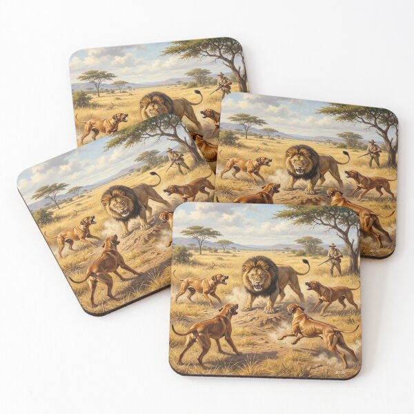 Item preview, Rhodesian Ridgeback Lion Hound Art , African Safari designed and sold by TammyHunterArt.