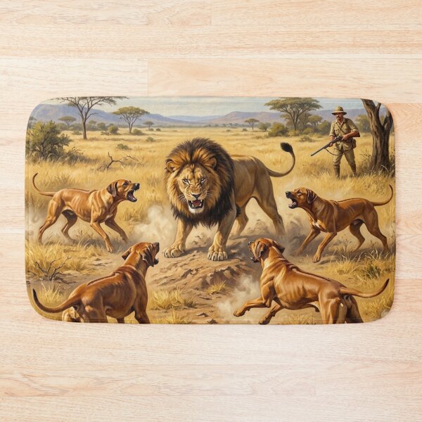 Item preview, Rhodesian Ridgeback Lion Hound Art , African Safari designed and sold by TammyHunterArt.