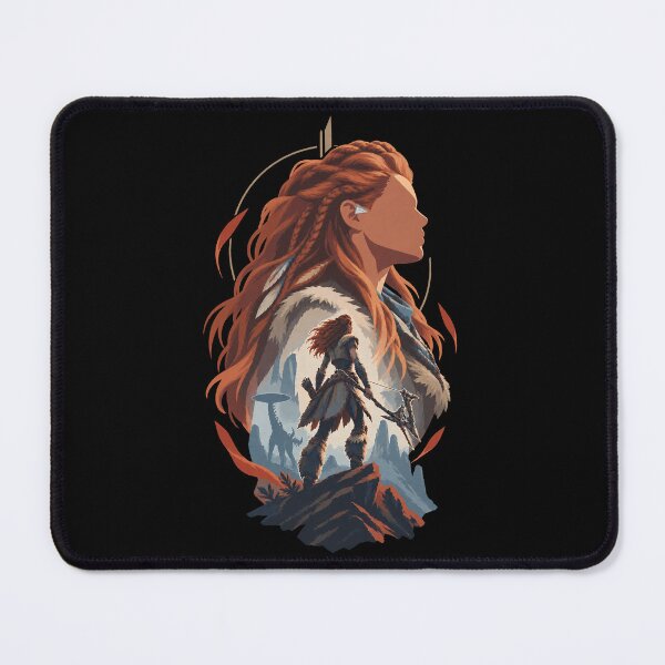 Item preview, aloy Silhouette Poster – Horizon Zero Dawn designed and sold by · GAMING SOUL ·.