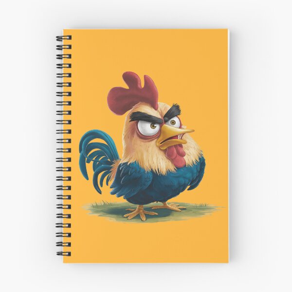 Item preview, Angry Rooster Funny Farm Animal Art designed and sold by Veganizer.art.
