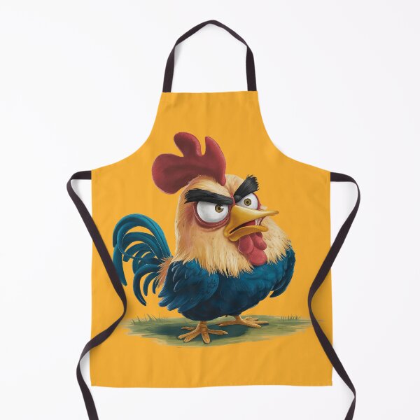 Item preview, Angry Rooster Funny Farm Animal Art designed and sold by Veganizer.art.